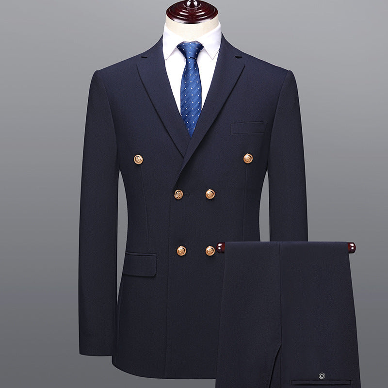 Costume croisé Horizon Majestueux Bleu foncé | Zachoo