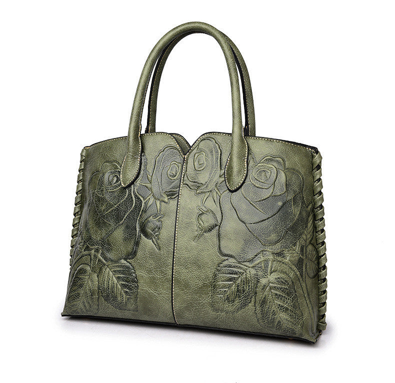 Sac à main Essence Florale Vert | Zachoo