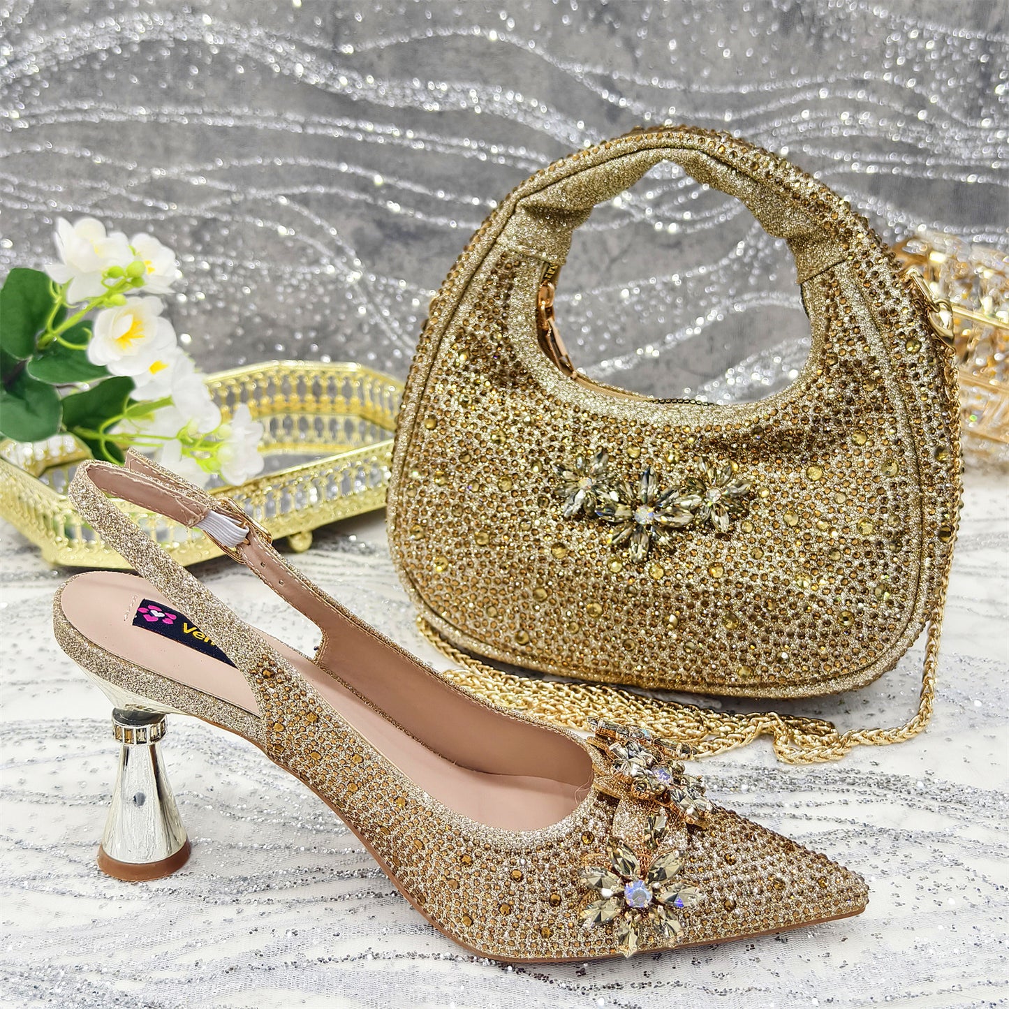 Ensemble escarpins et sac à main