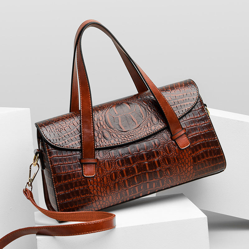 Sac à main Élégance Crocodile Beige | Zachoo