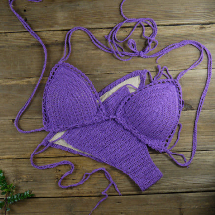 Bikini Océan Tissé Pourpre | Zachoo