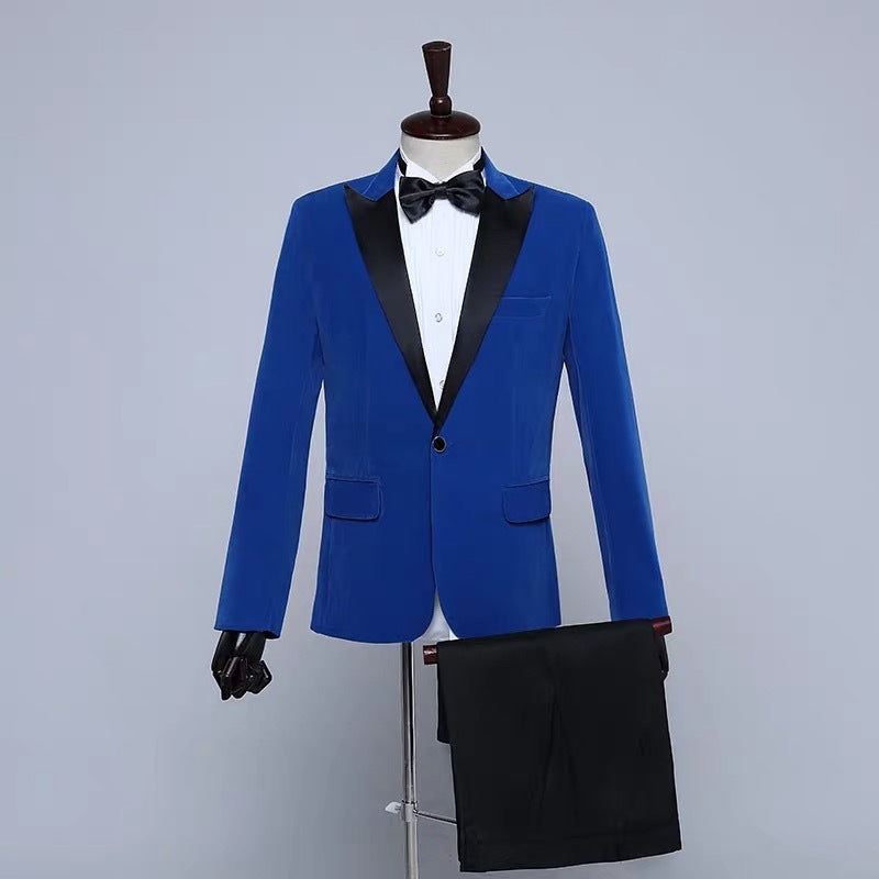 Costume Velours Majestueux Bleu | Zachoo