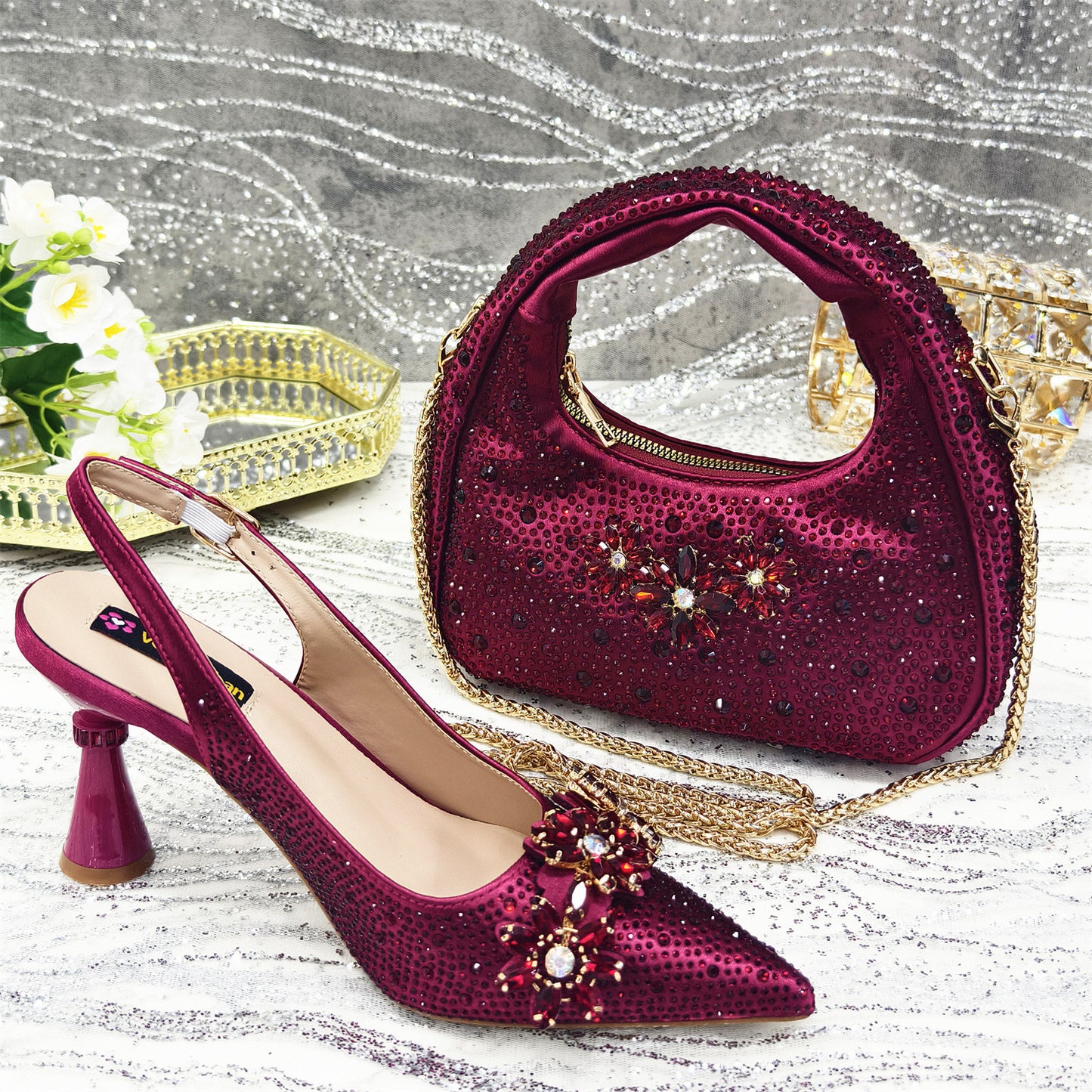 Ensemble escarpins et sac à main