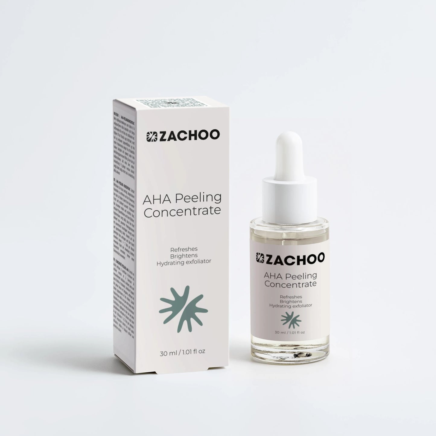 AHA Peeling Peau Sensible - 10% Acide Lactique - Éclat & Anti-Taches - Exfoliant 100 % Naturel | Zachoo