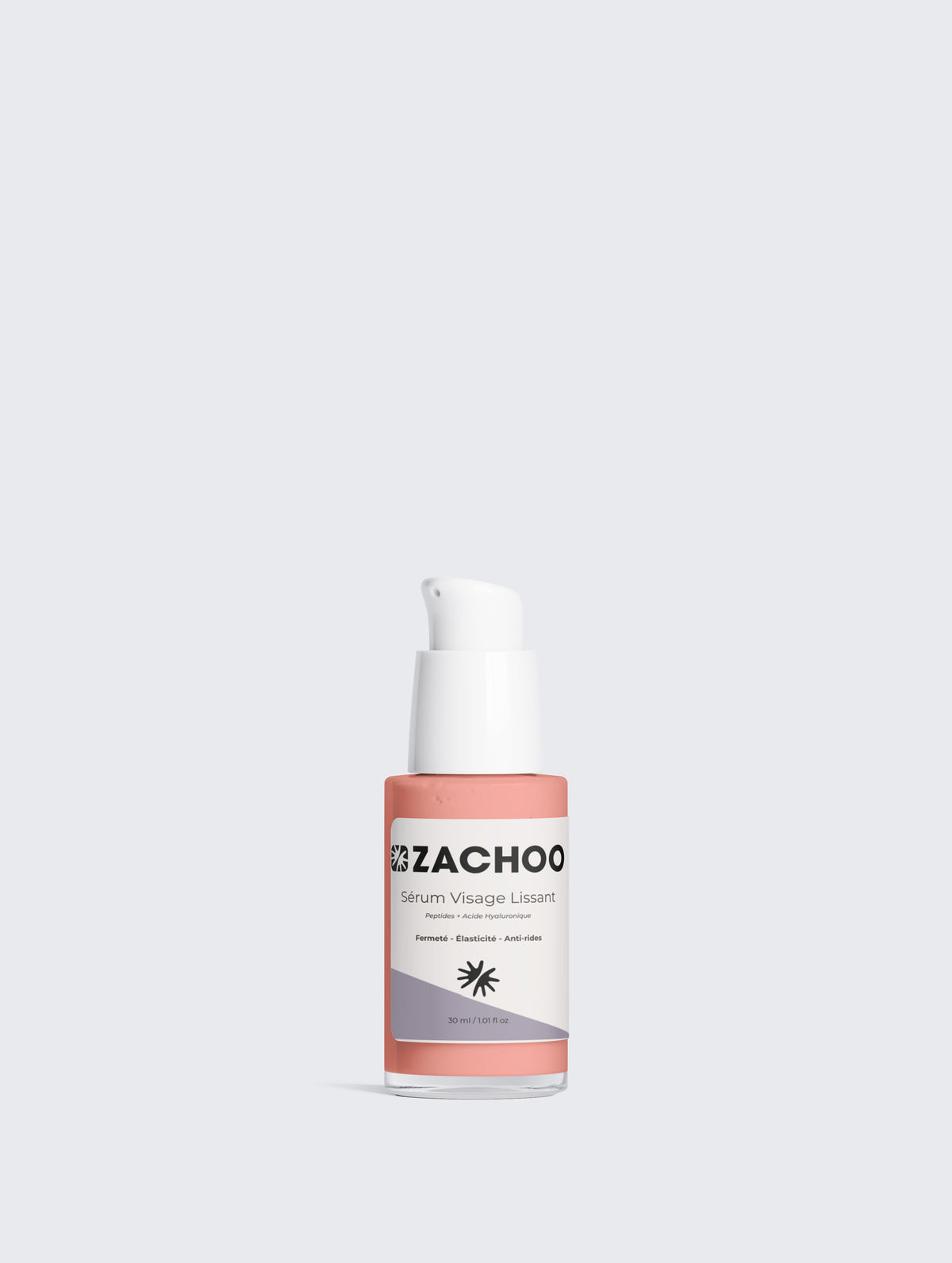 Sérum Visage Lissant aux Peptides & Acide Hyaluronique - Anti-âge & Fermeté - 99% Naturel - Ecocert - 30ml | Zachoo