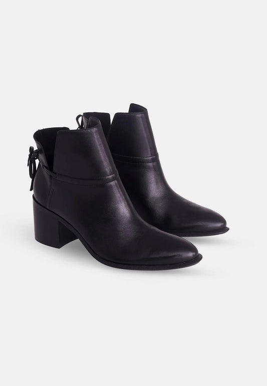 Bottines femme en cuir noir – Attalea 41 | Zachoo