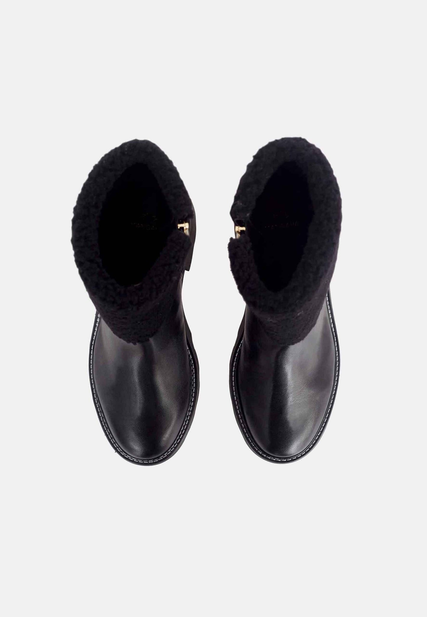Bottines femme en cuir noir – Arvenia | Zachoo