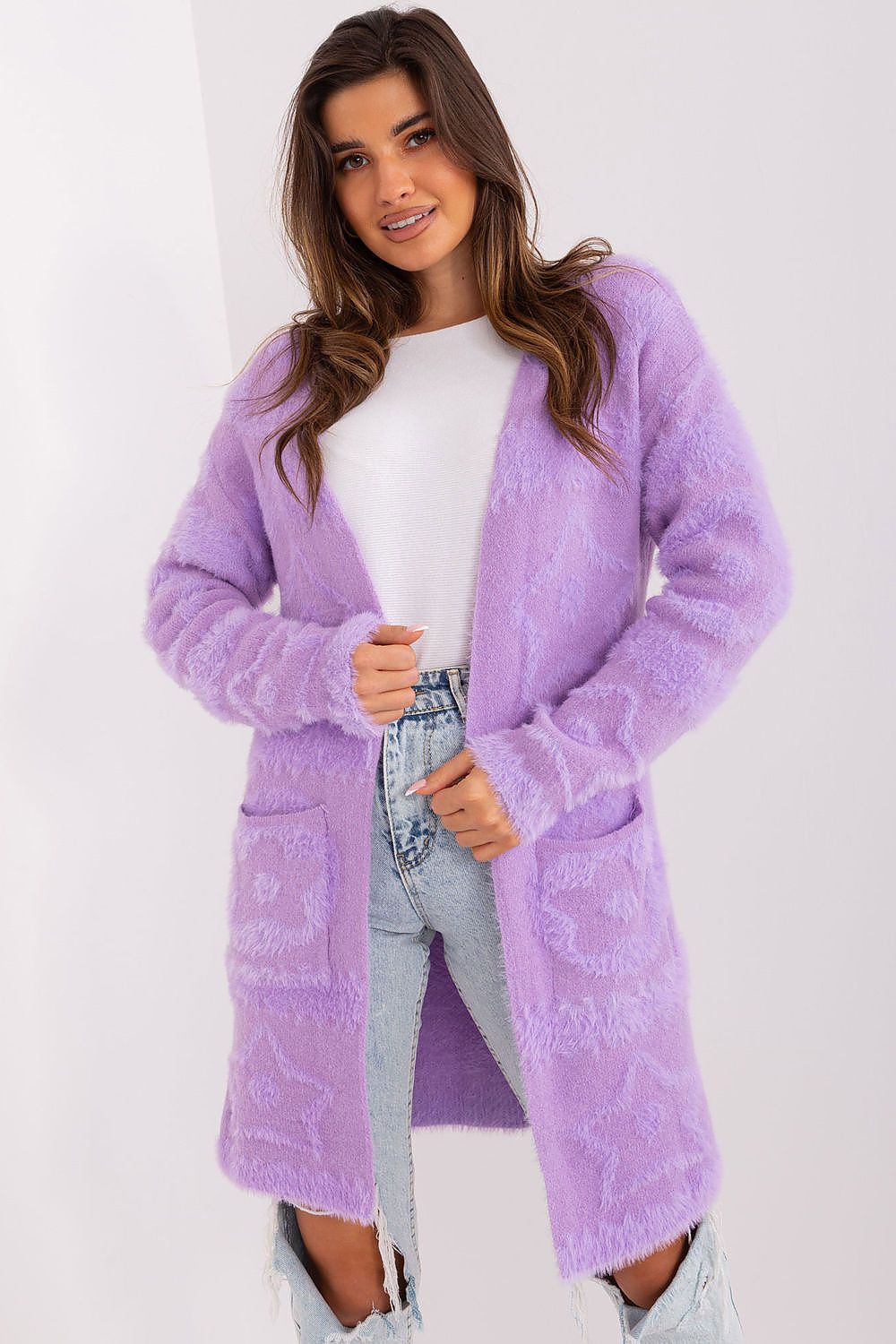 Cardigan FlowNest violet universelle | Zachoo