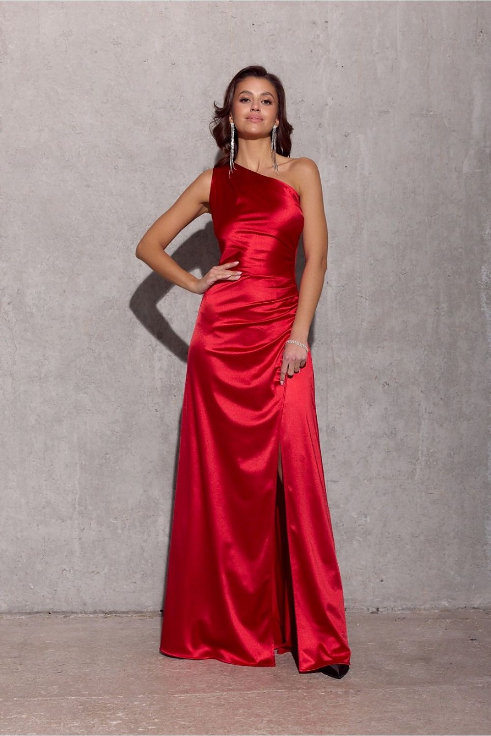 Robe longue satinée Inezava | Zachoo