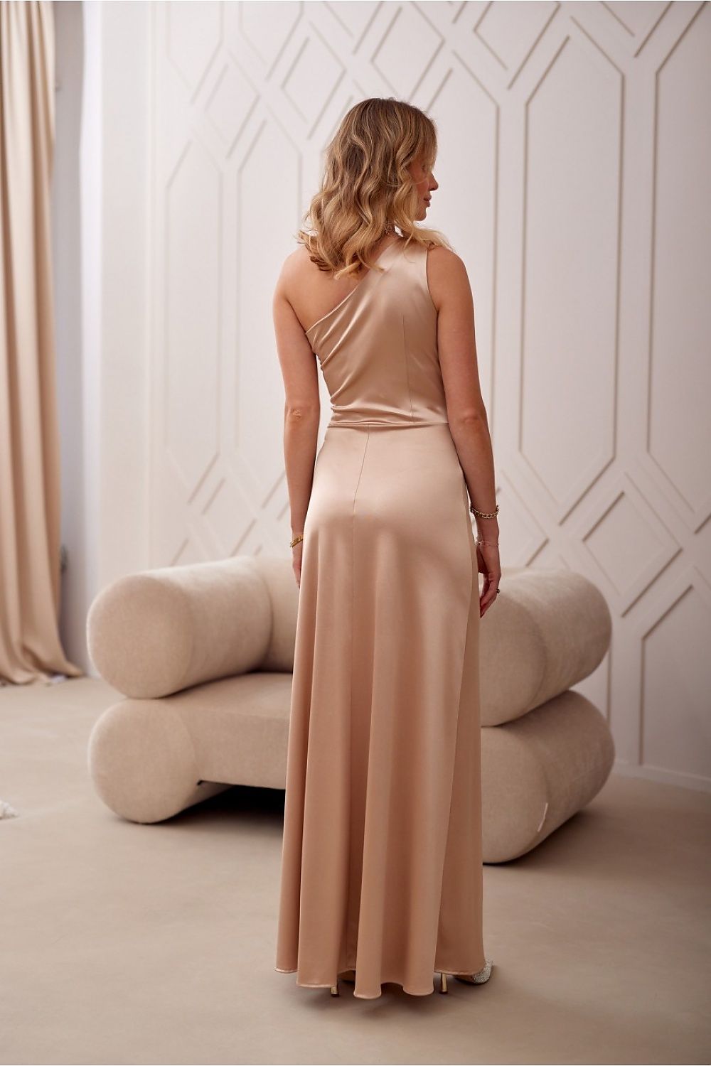 Robe longue satinée Inezava | Zachoo