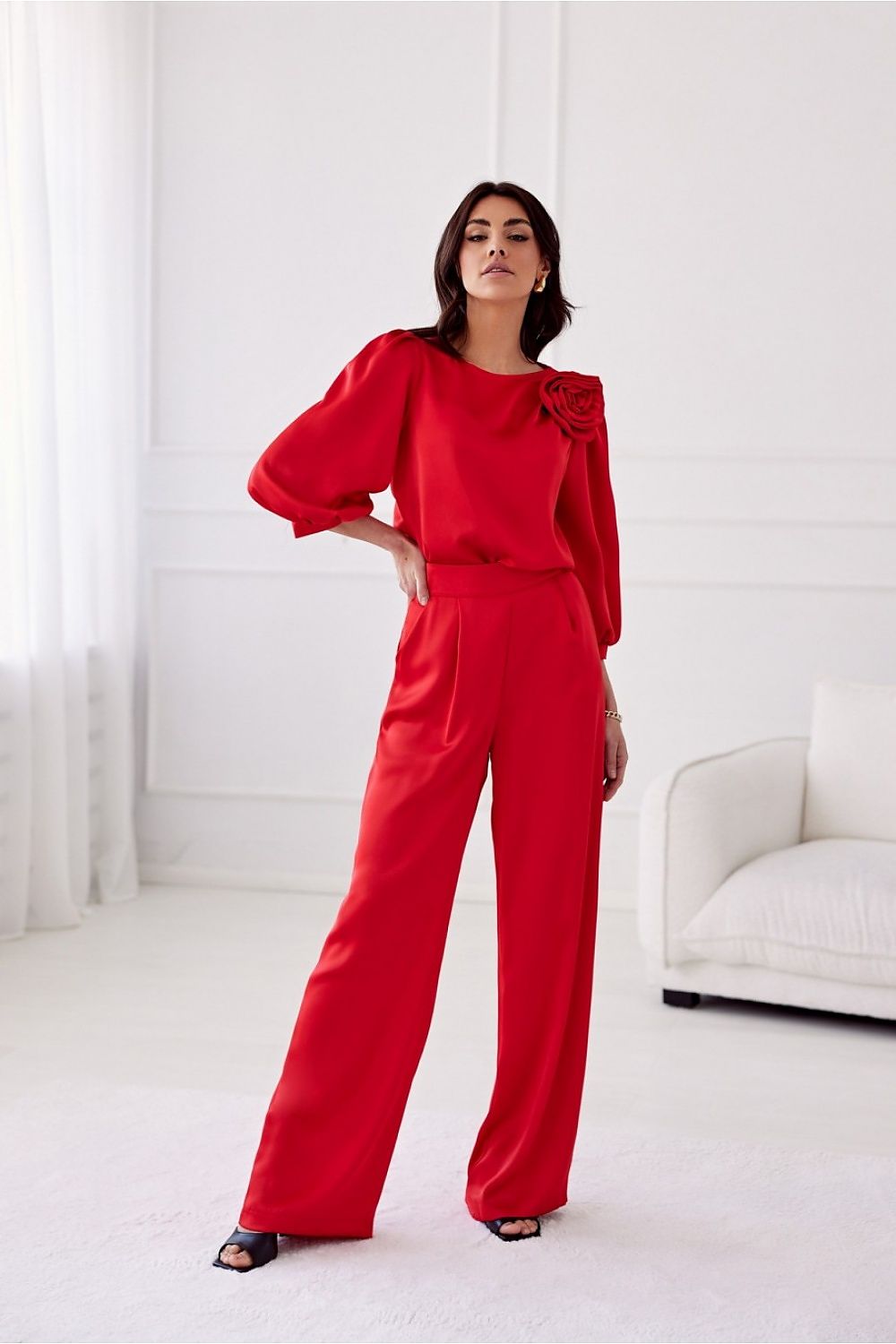 Pantalon Elmaya rouge | Zachoo