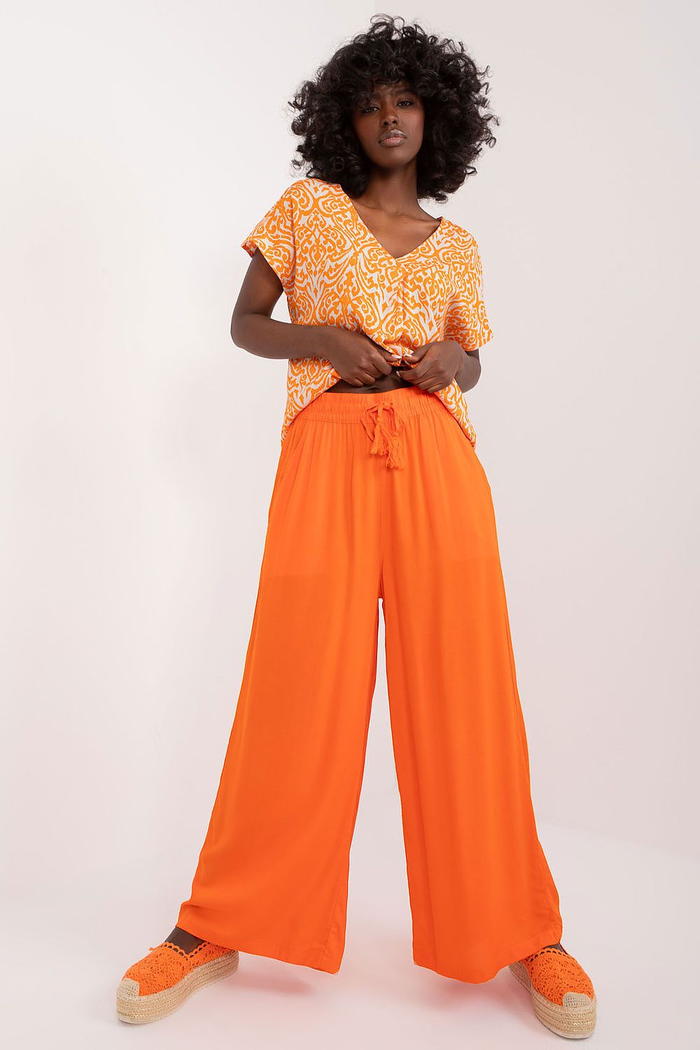 Pantalon femme FlowPantalon orange | Zachoo