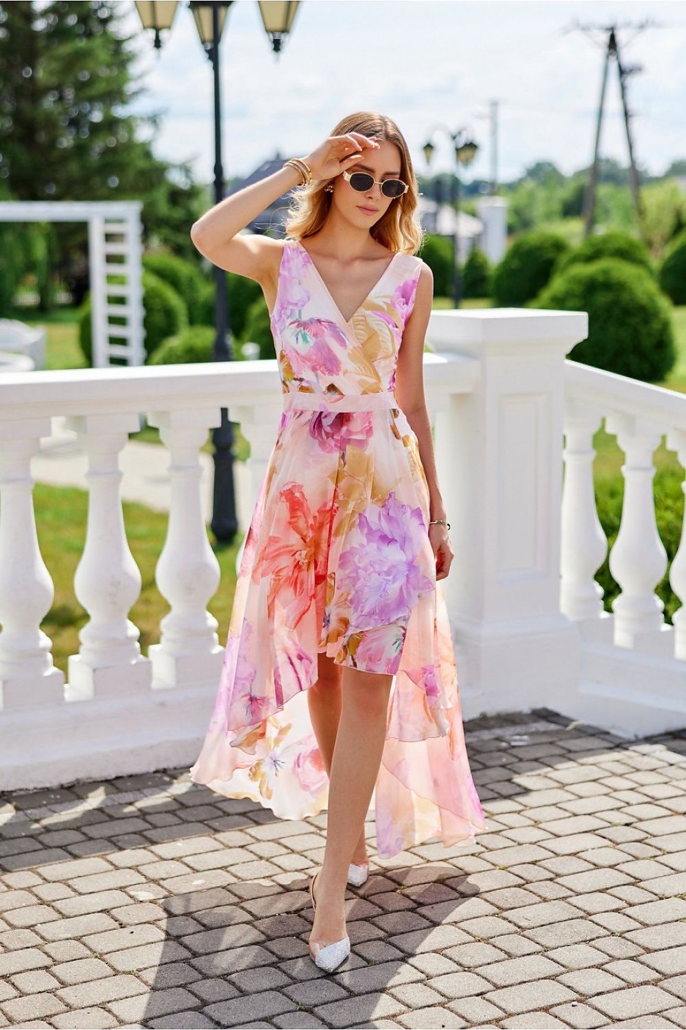 Robe de cocktail Nuit d'Éther multicouleur 7 | Zachoo