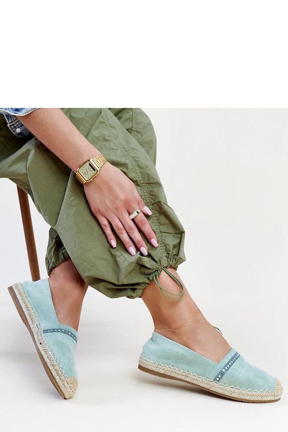 Espadrilles légères et élégantes avec semelle en corde naturelle