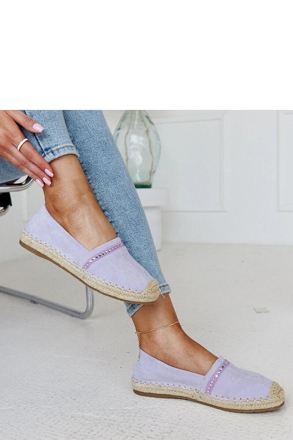 Espadrilles légères et élégantes avec semelle en corde naturelle