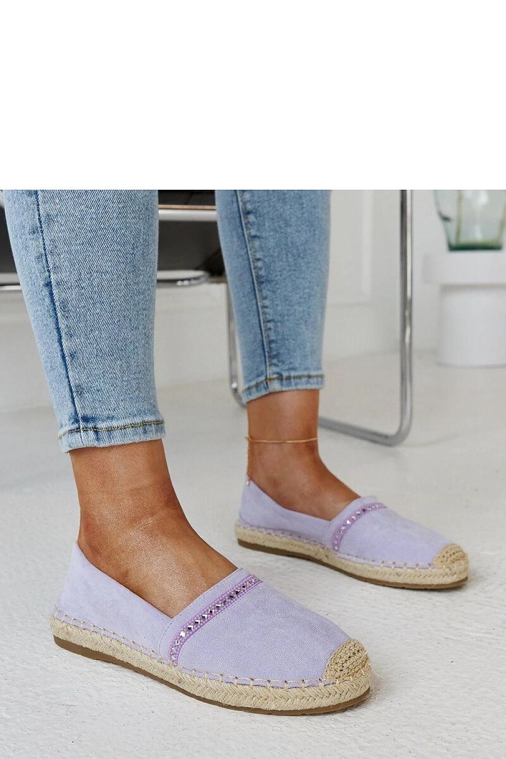 Espadrilles légères et élégantes avec semelle en corde naturelle