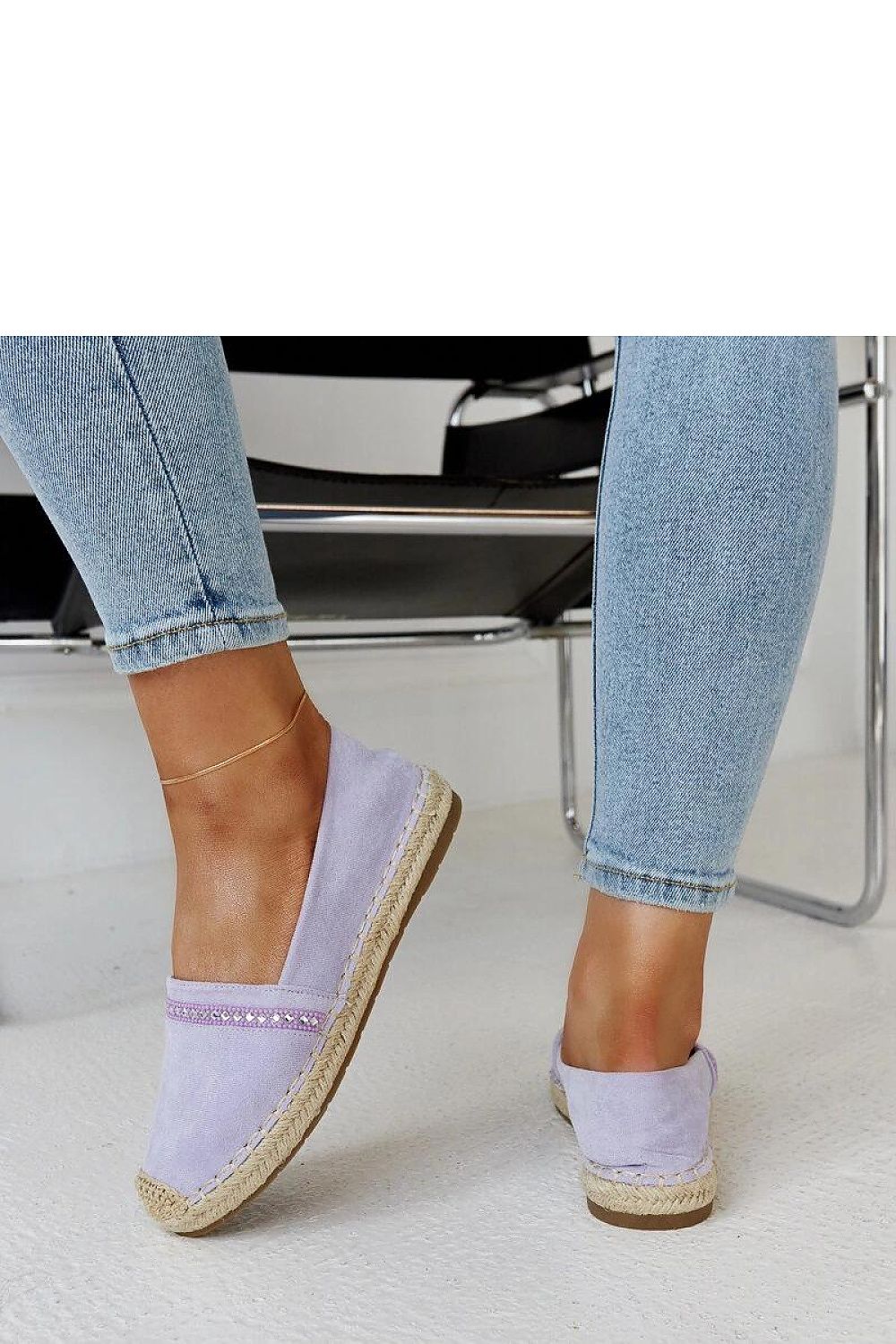 Espadrilles légères et élégantes avec semelle en corde naturelle