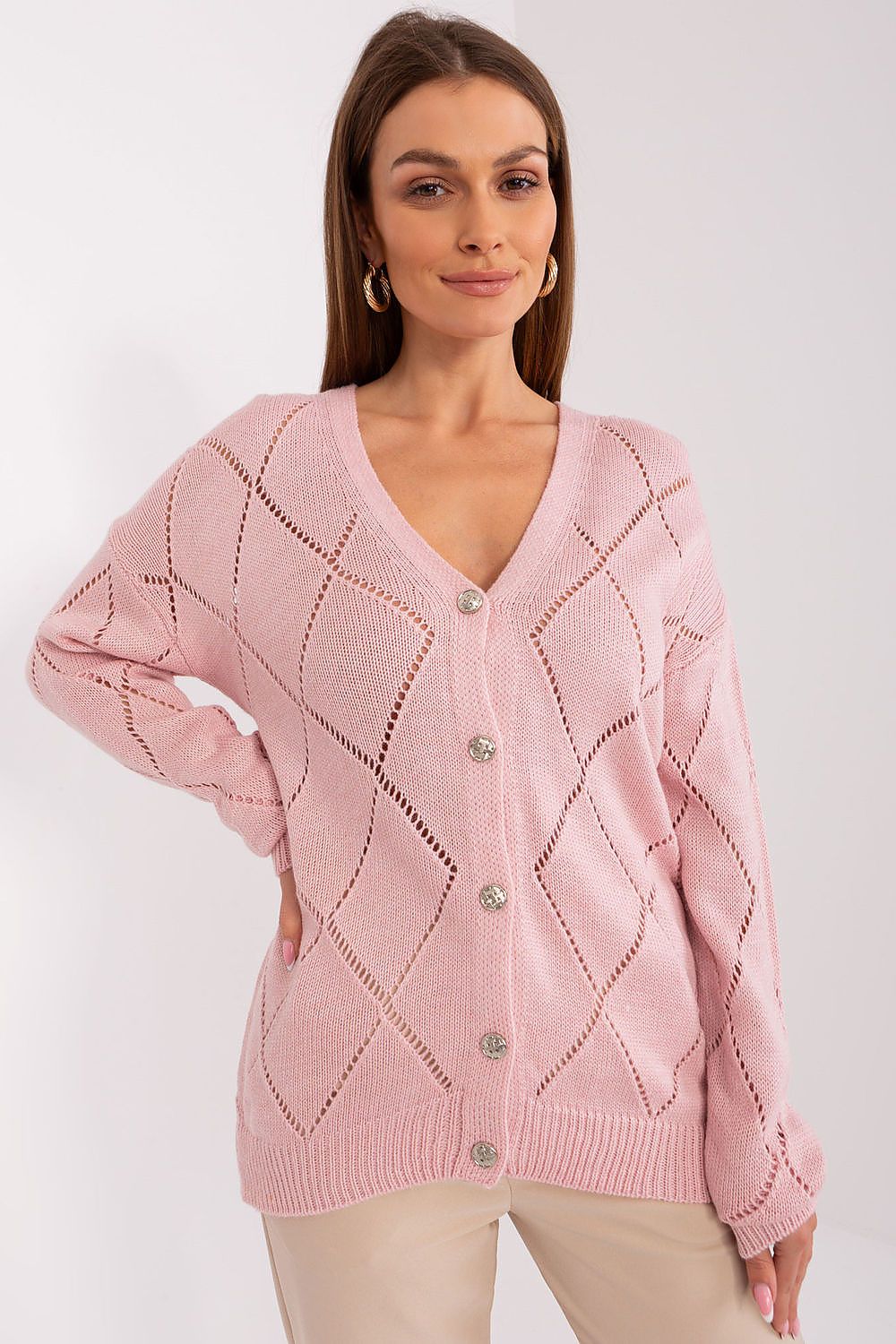 Cardigan Calora Murmure rosé universelle | Zachoo