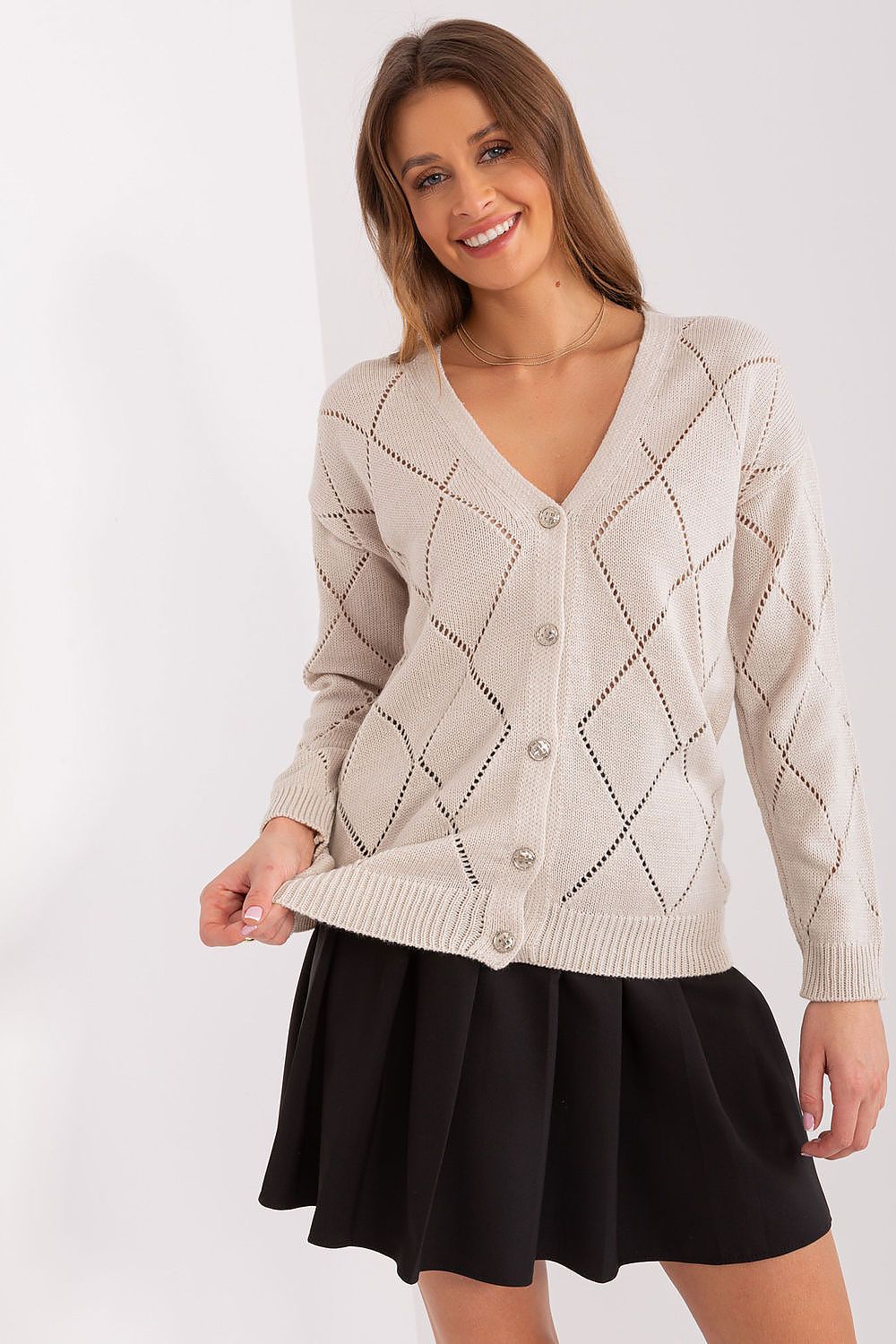 Cardigan Calora Murmure beige 2 universelle | Zachoo