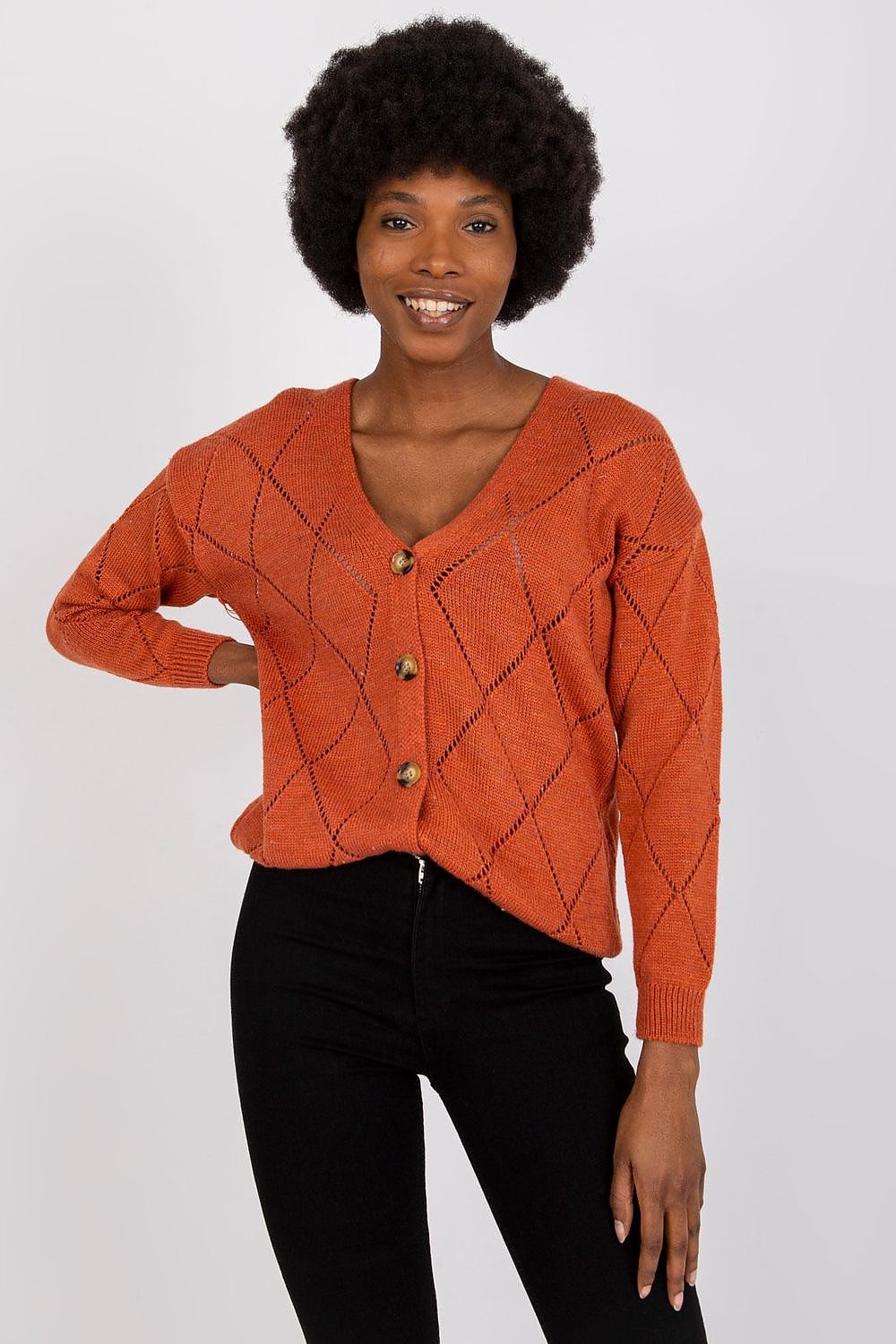 Cardigan Calora Murmure orange universelle | Zachoo