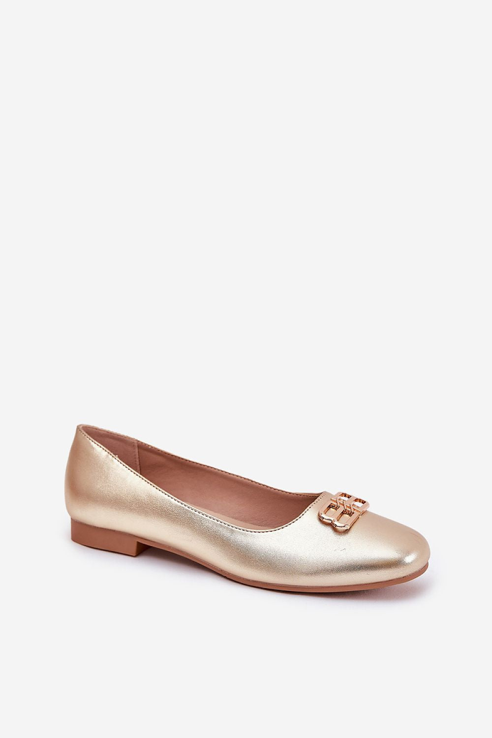 Ballerine élégante en simili cuir avec embout arrondi et semelle souple.