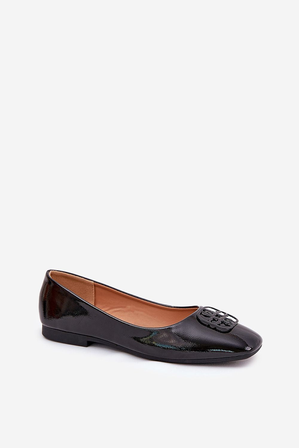 Ballerines ComfortGlow en simili cuir avec semelle intérieure en cuir naturel.