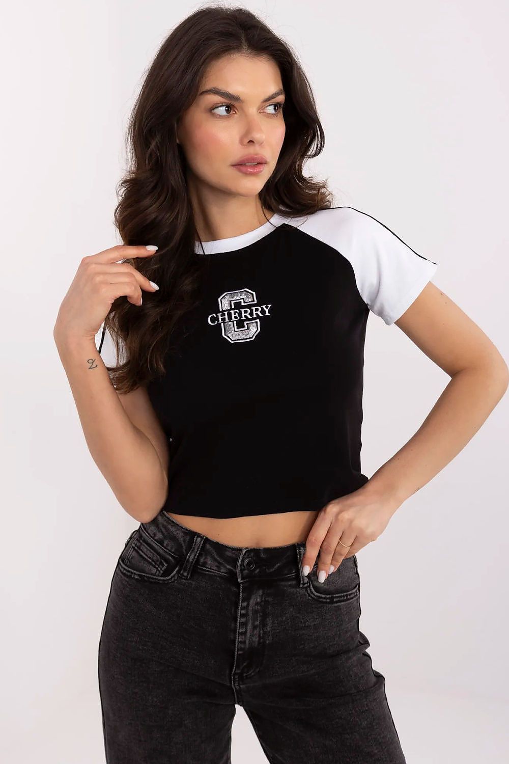 T-shirt femme Miraya Brodé blanc | Zachoo