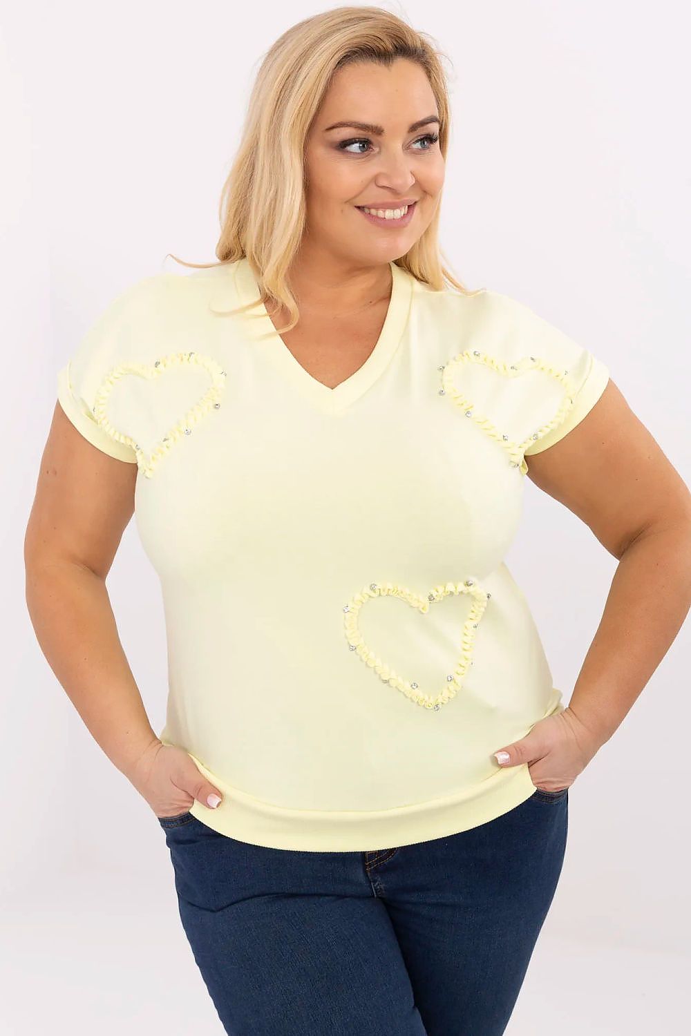 Chemisier grande taille Calmistra jaune universelle | Zachoo
