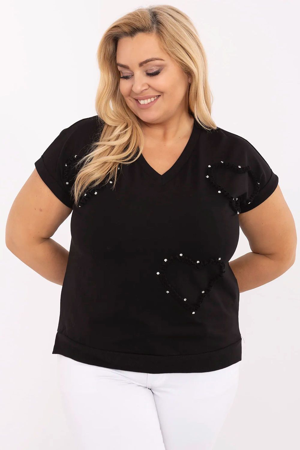 Chemisier grande taille Calmistra noir universelle | Zachoo