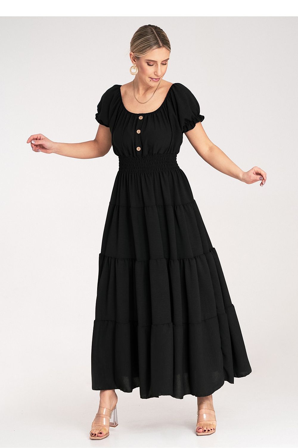 Robe de jour Oriana Solstice noir universelle | Zachoo
