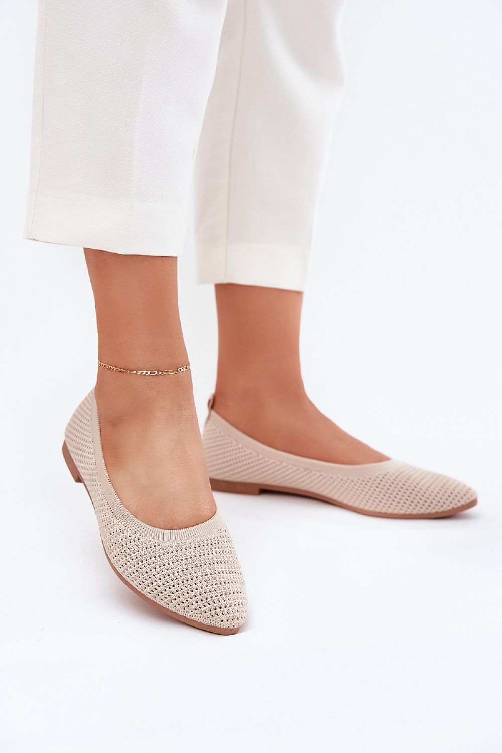 Ballerine Vianelle Ray beige 2 | Zachoo