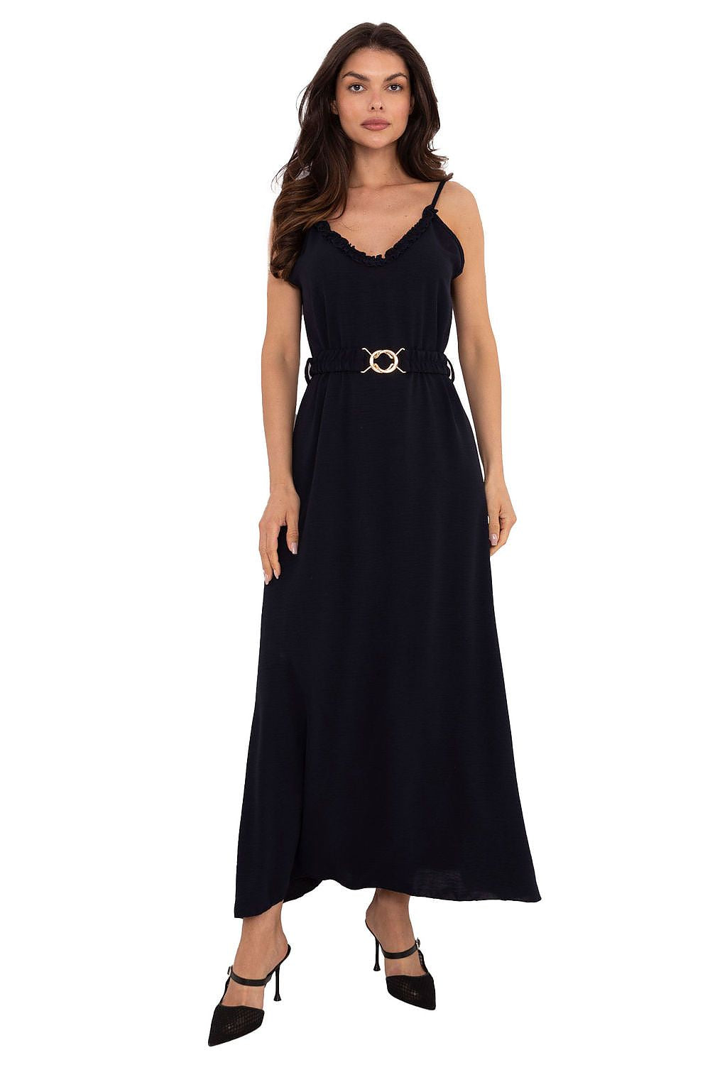 Robe de jour Songe de Lin bleu marine | Zachoo