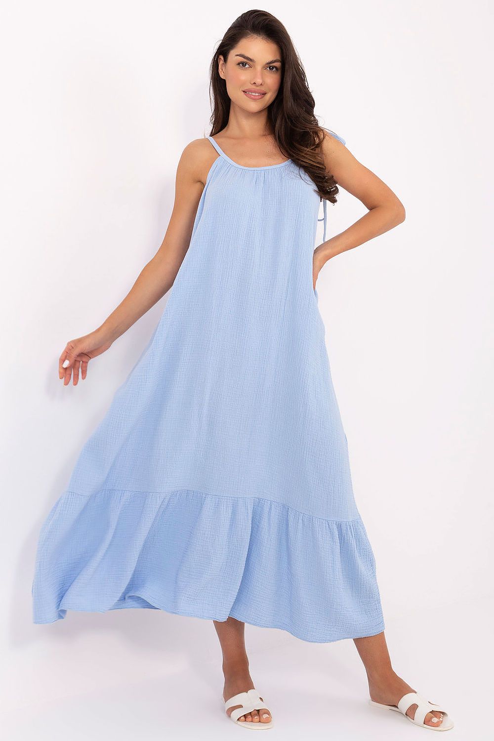 Robe de jour Lirava midi bleu universelle | Zachoo