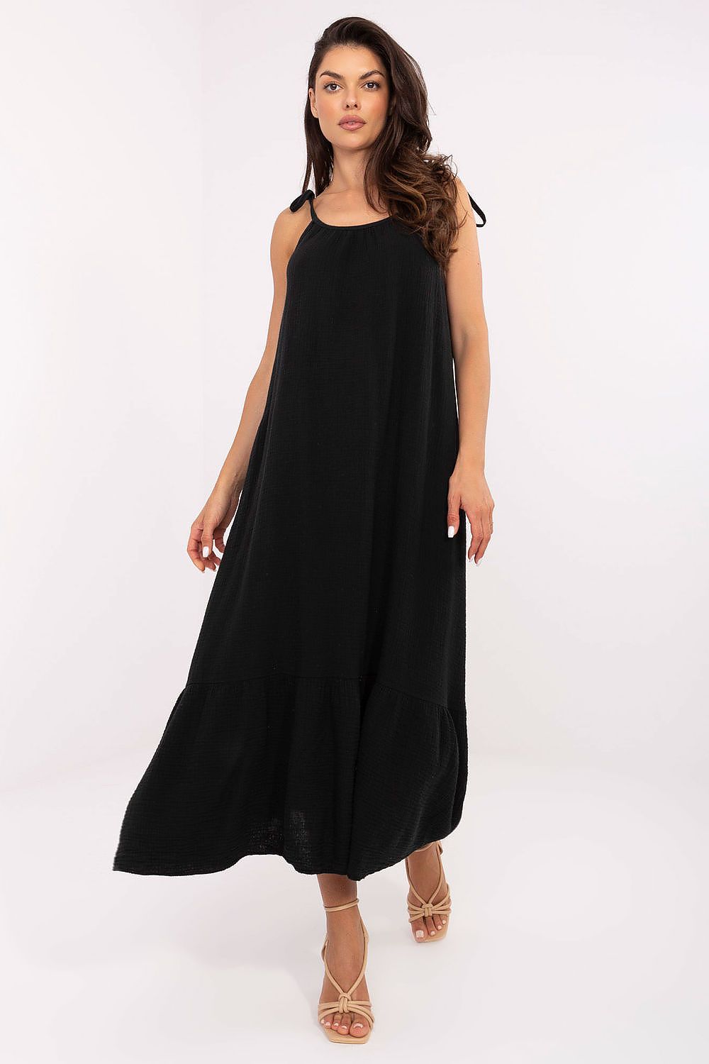 Robe de jour Lirava midi noir universelle | Zachoo