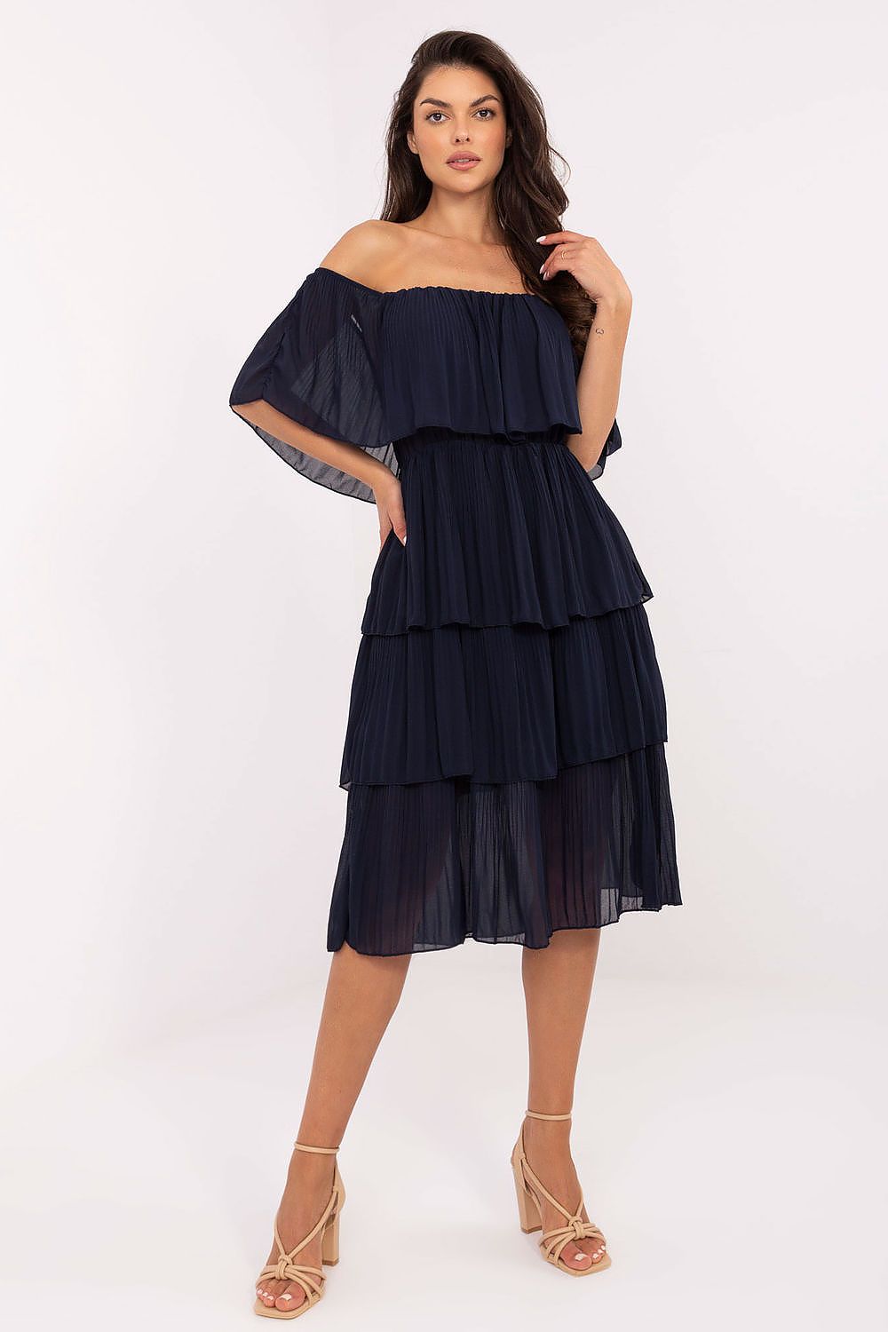 Robe de cocktail Miranyss bleu marine universelle | Zachoo