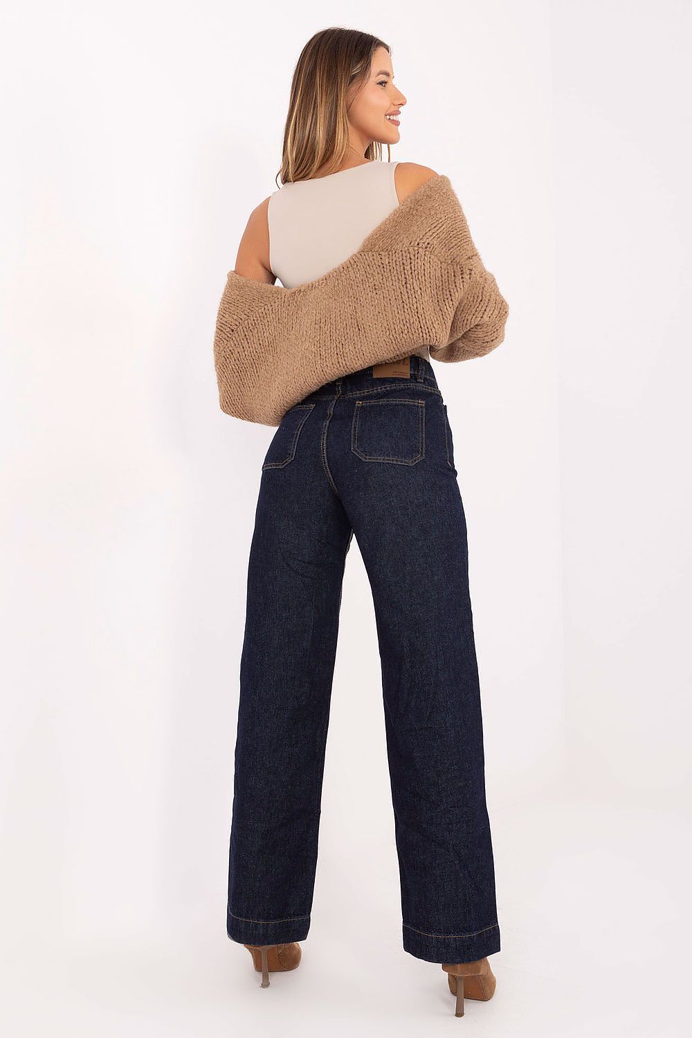 Jean droit en coton pour femme - Intervalle | Zachoo