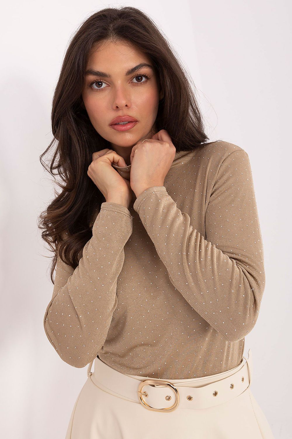 Chemisier femme col rond en viscose – Aube | Zachoo