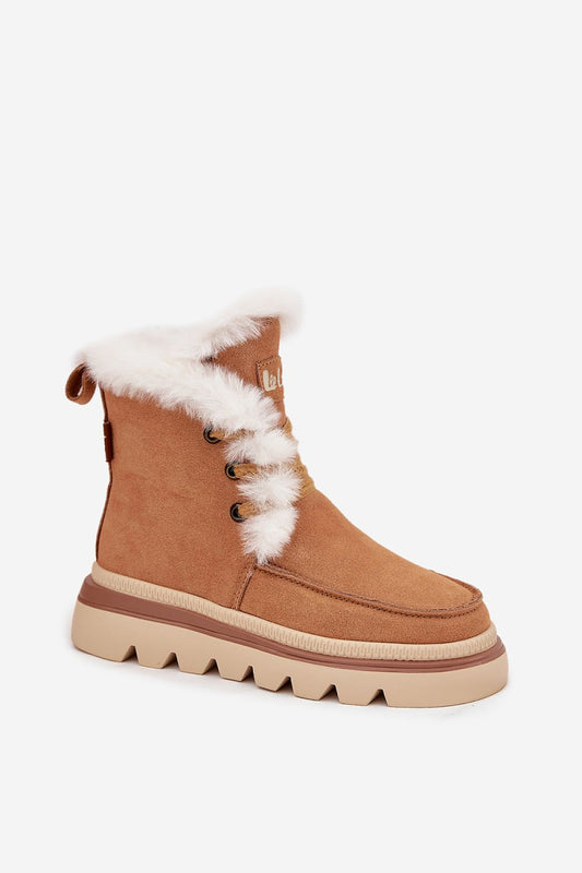 Bottes de neige femme en daim naturel – Leecoria | Zachoo