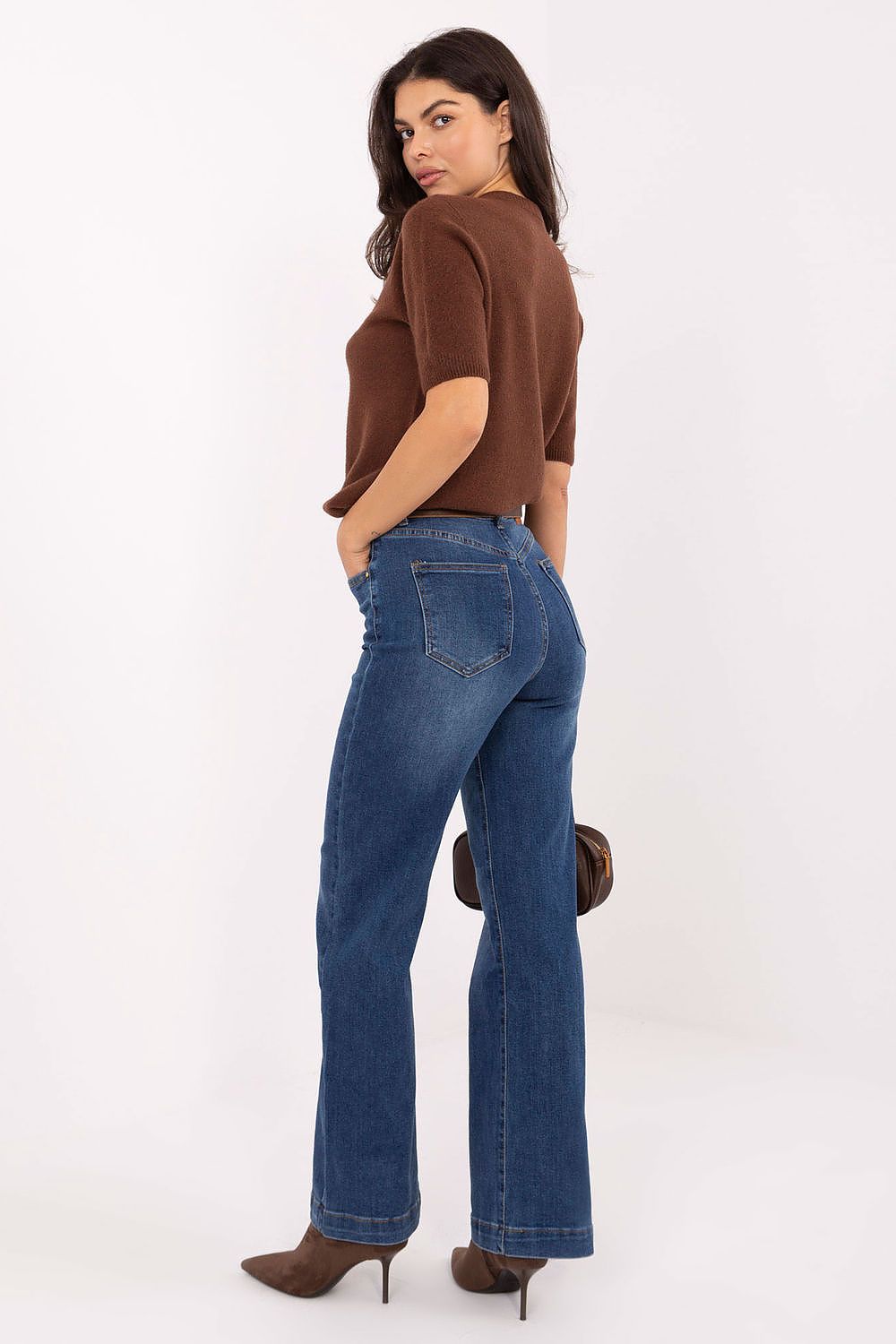 Jeans femme taille haute coupe droite - Solara | Zachoo