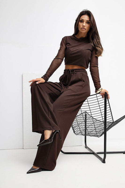 Pantalon femme palazzo jogging en viscose – Lyra | Zachoo