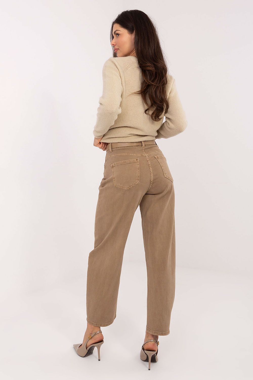 Jeans femme coupe ballon en coton – Althea | Zachoo