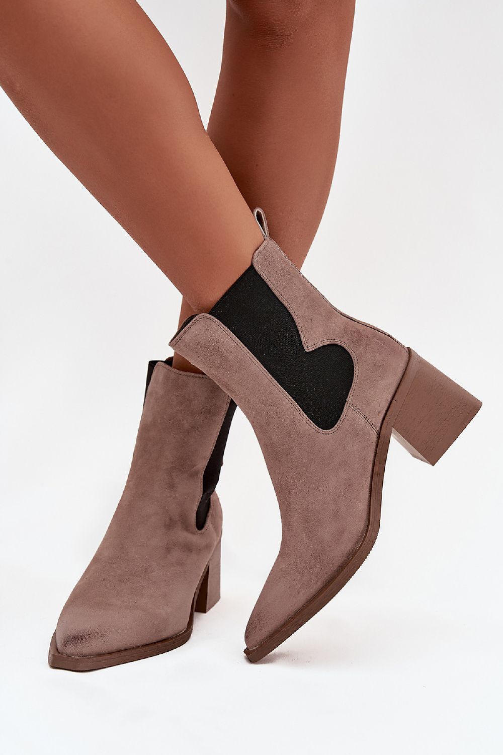 Bottines femme en daim naturel – Artiluna | Zachoo