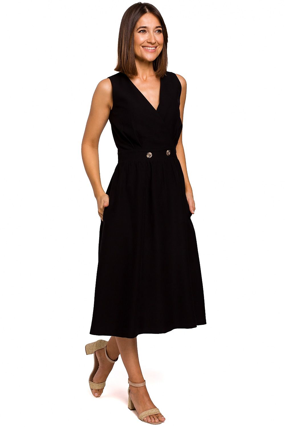 Robe de jour Écho Serein noir | Zachoo