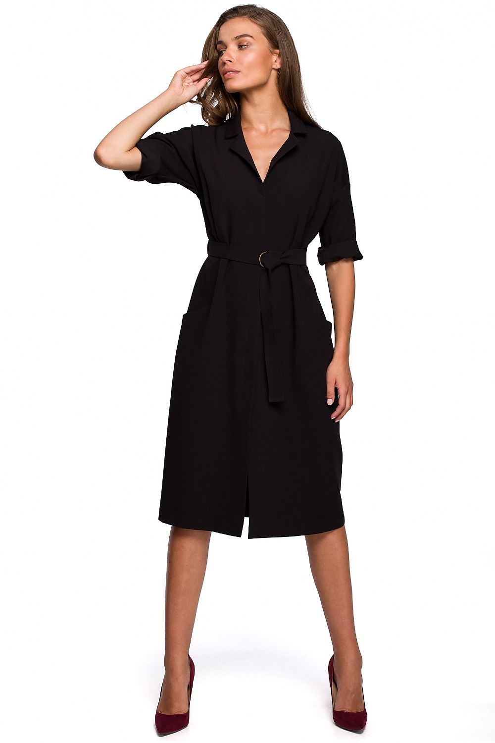 Robe de jour Caprice Linéaire noir | Zachoo