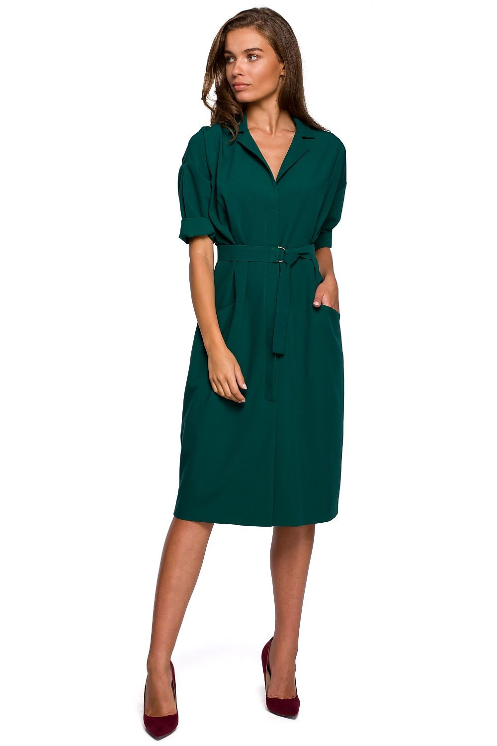 Robe de jour Caprice Linéaire vert | Zachoo
