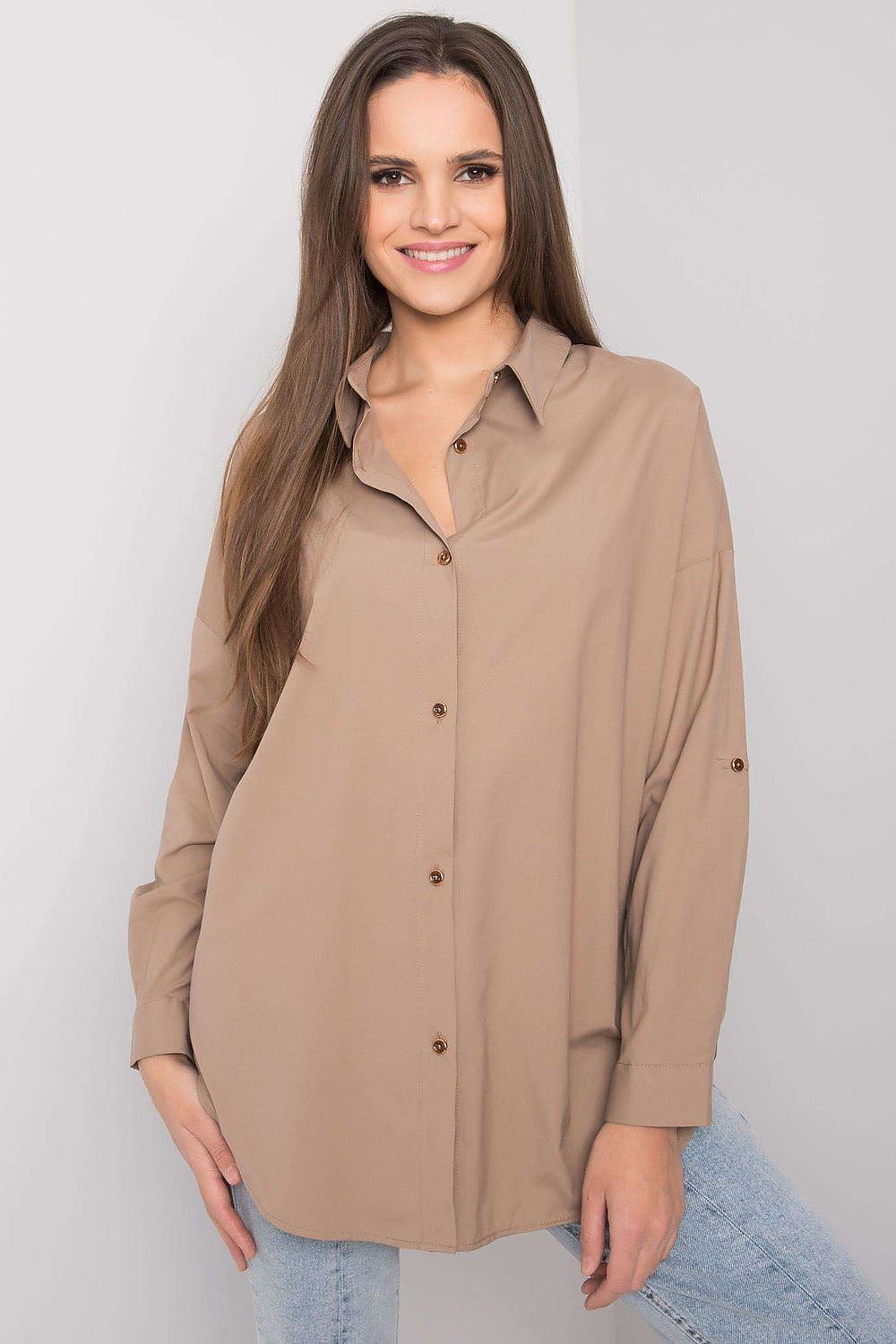 Chemise Fluiraya beige universelle | Zachoo