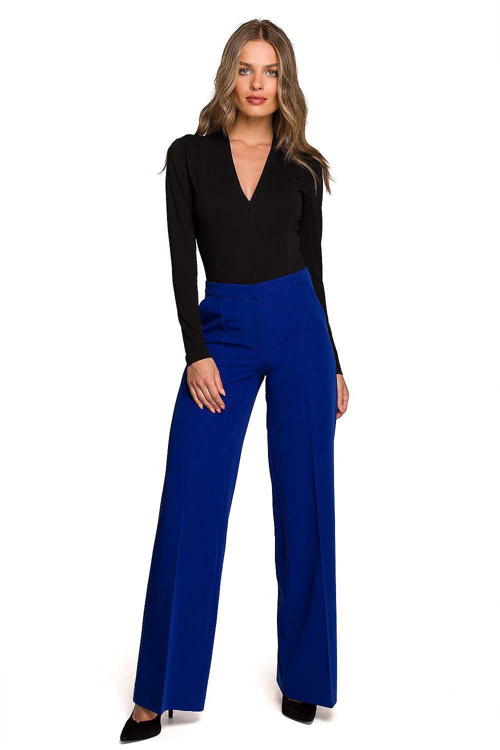 Pantalon ample Sorralia bleu | Zachoo