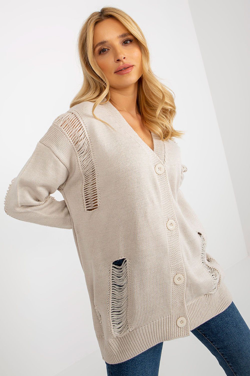Cardigan Trame Douce beige universelle | Zachoo