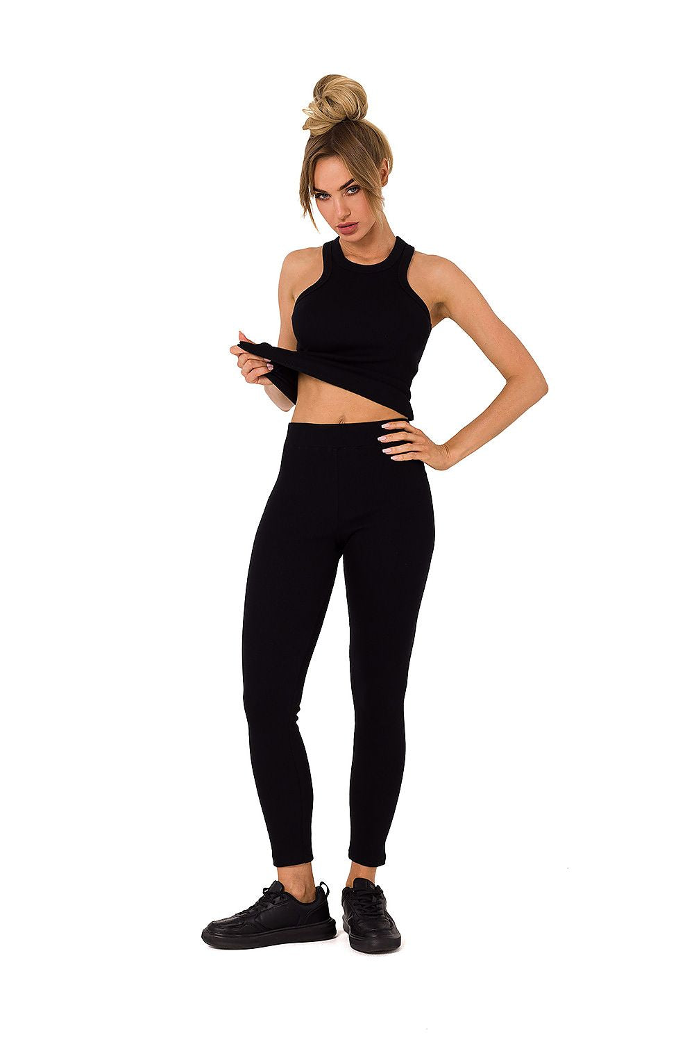 Legging MoeFlex taille haute avec coutures élégantes, parfait pour tous les usages.
