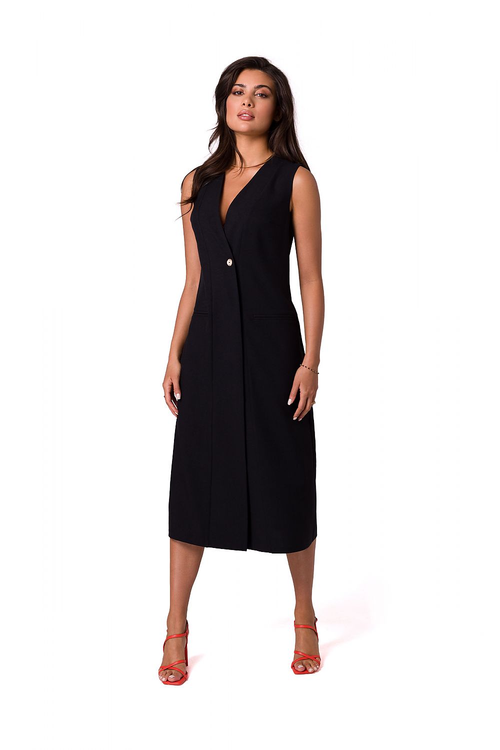 Robe de jour Novyssa Boutonnée noir | Zachoo